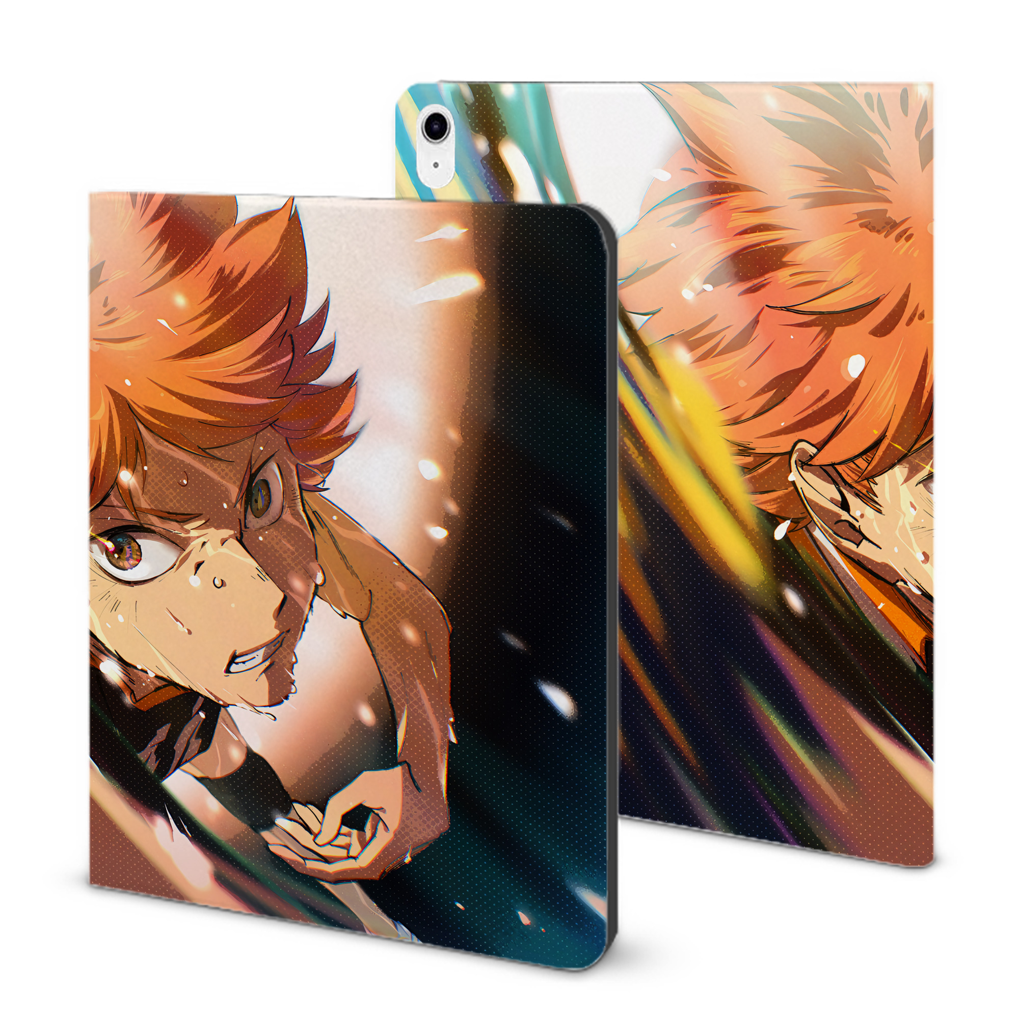 （画像用） ハイキュー!! Haikyu!! IPad ケース ブック型 PUレザー TPU 耐衝撃 軽量 薄型 ペン収納なし 全面保護 IPad 各モデル対応